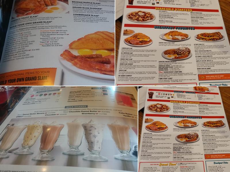 Denny's Restaurant Menu
