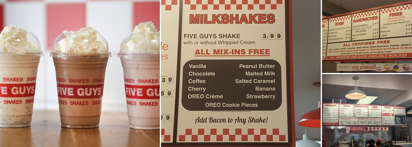 Five Guys Menu