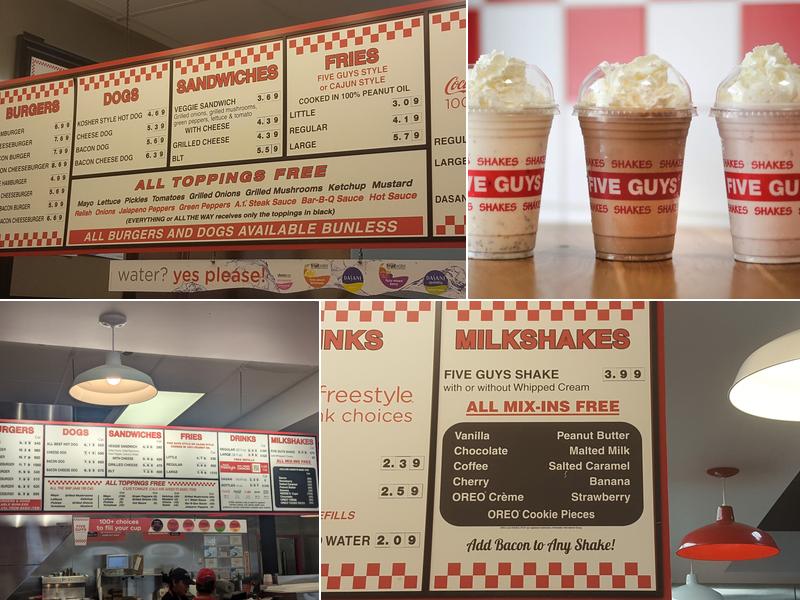 Five Guys Menu