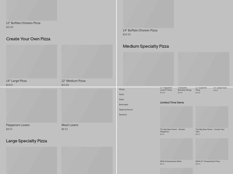Pizza Hut Menu