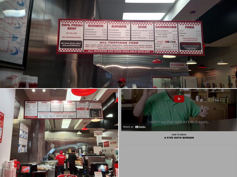 Five Guys Menu