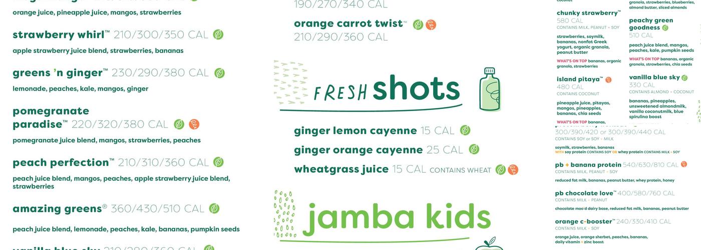 Jamba Menu
