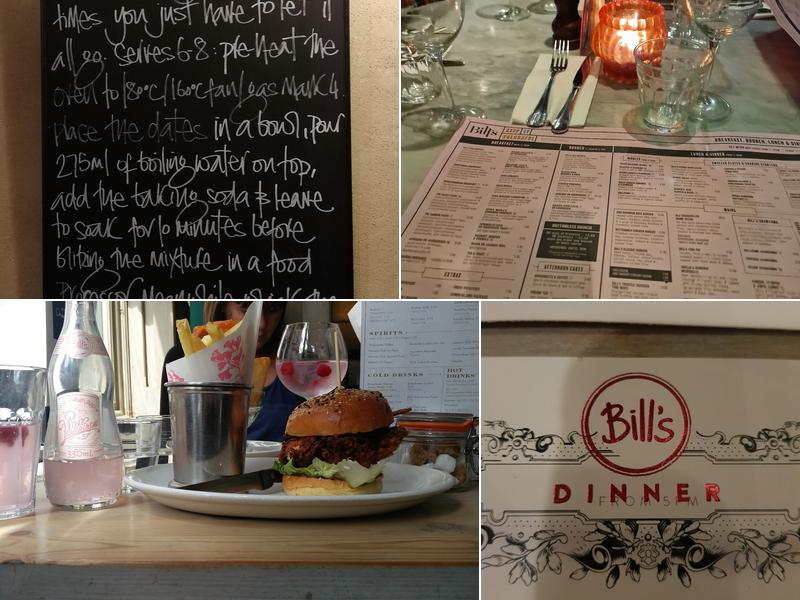 Bill's Colchester Restaurant Menu
