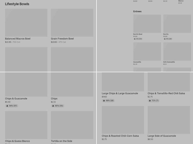 Chipotle Mexican Grill Menu