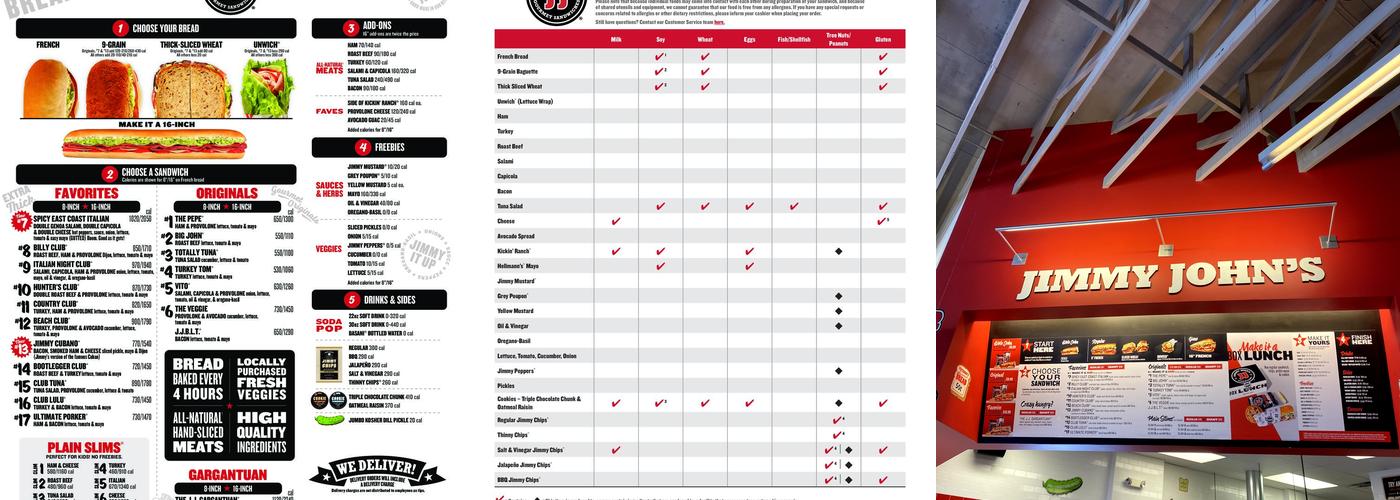 Jimmy John's Menu