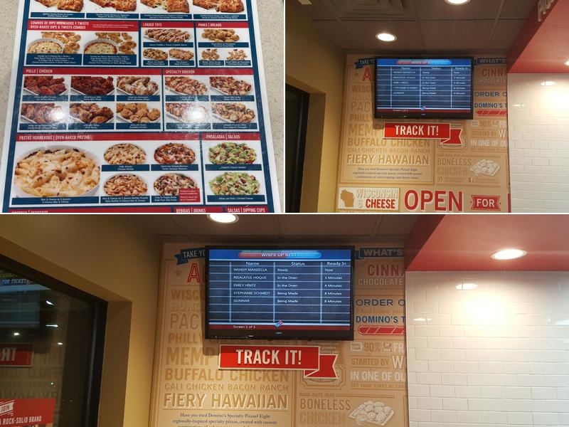 Domino's Pizza Menu