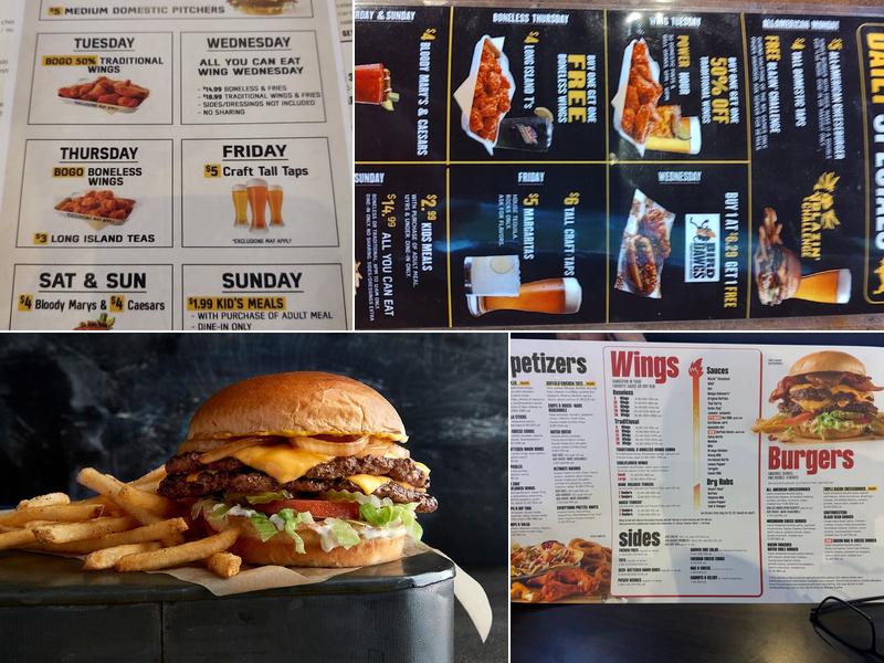 Buffalo Wild Wings Menu