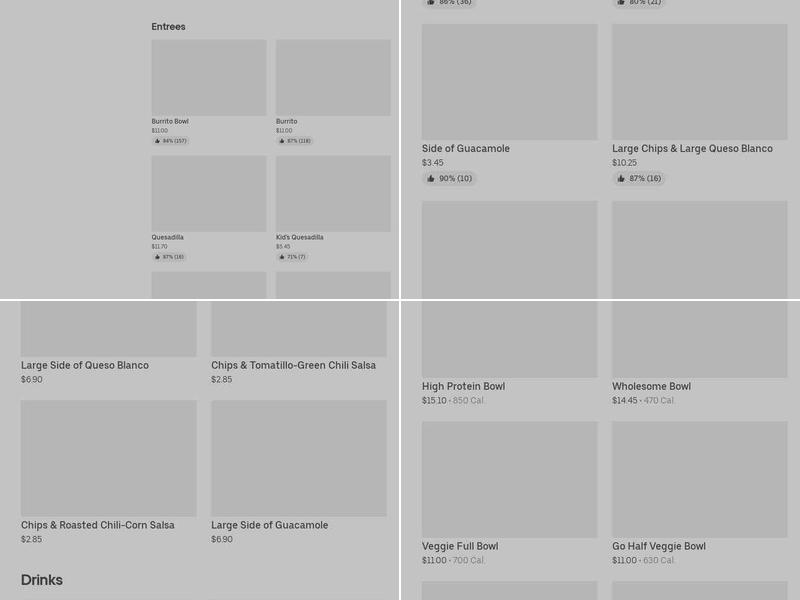 Chipotle Mexican Grill Menu