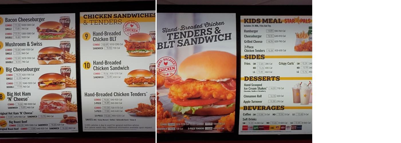 Hardee’s Menu