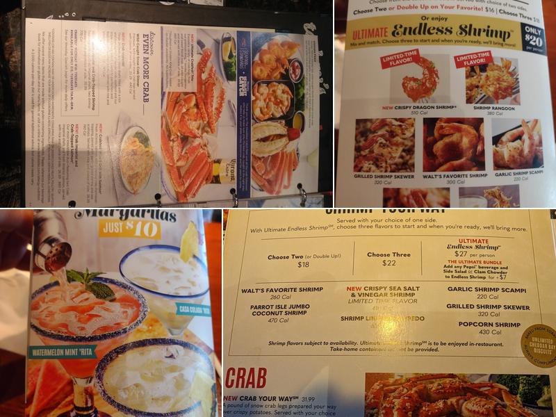 Red Lobster Menu
