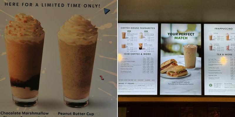 Starbucks Coffee Menu