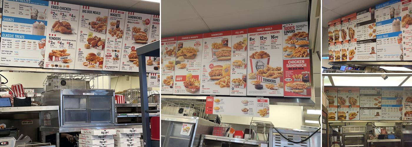 KFC Menu