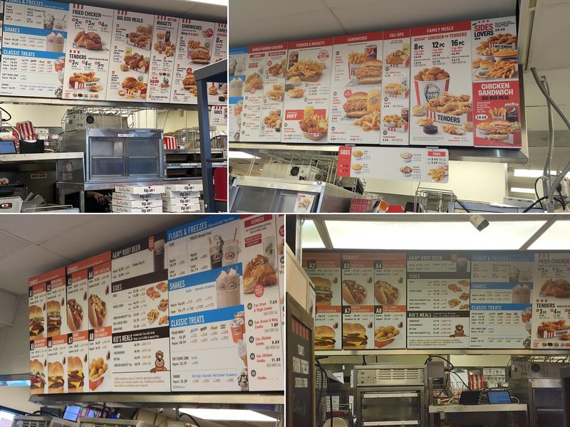 KFC Menu