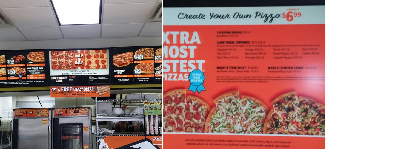 Little Caesars Pizza Menu