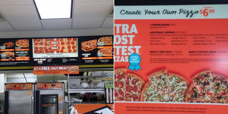 Little Caesars Pizza Menu