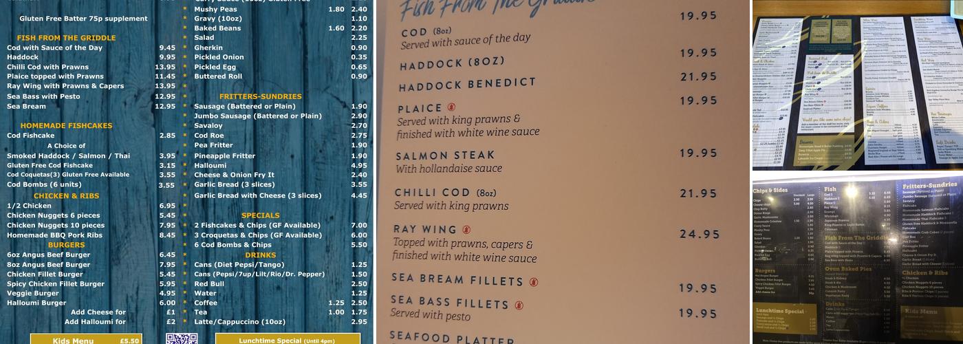 Lakeside Fish & Chips Menu