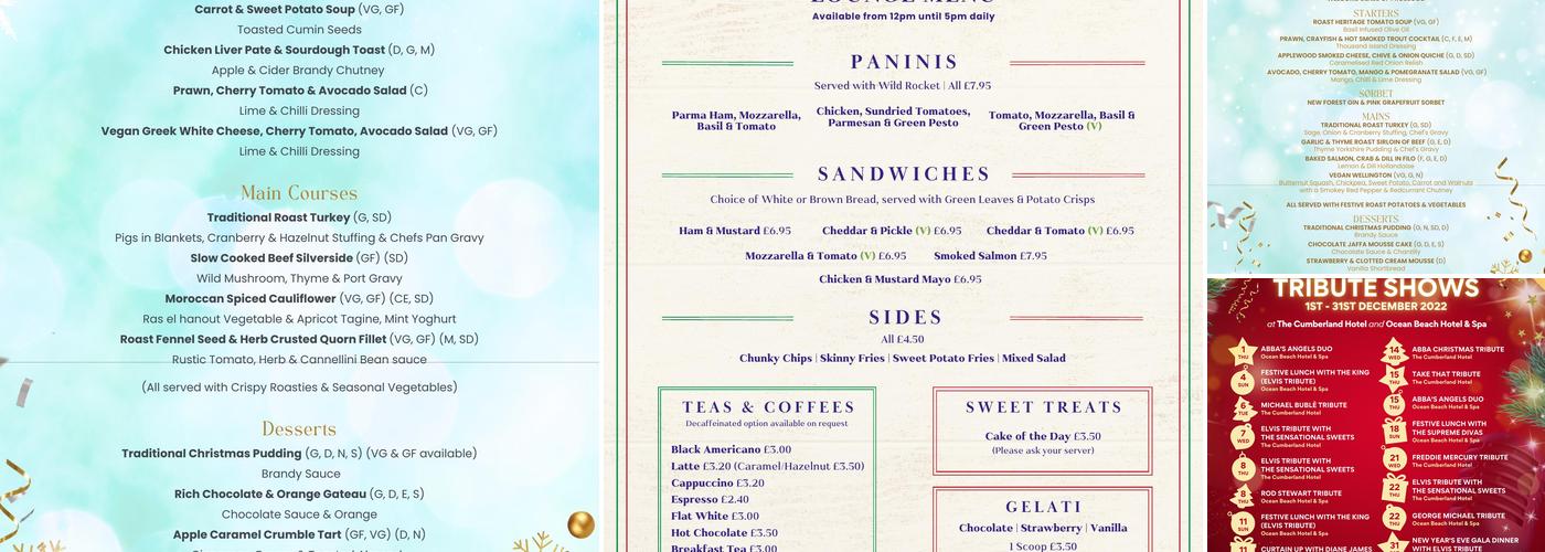Ocean Beach Hotel & Spa Menu