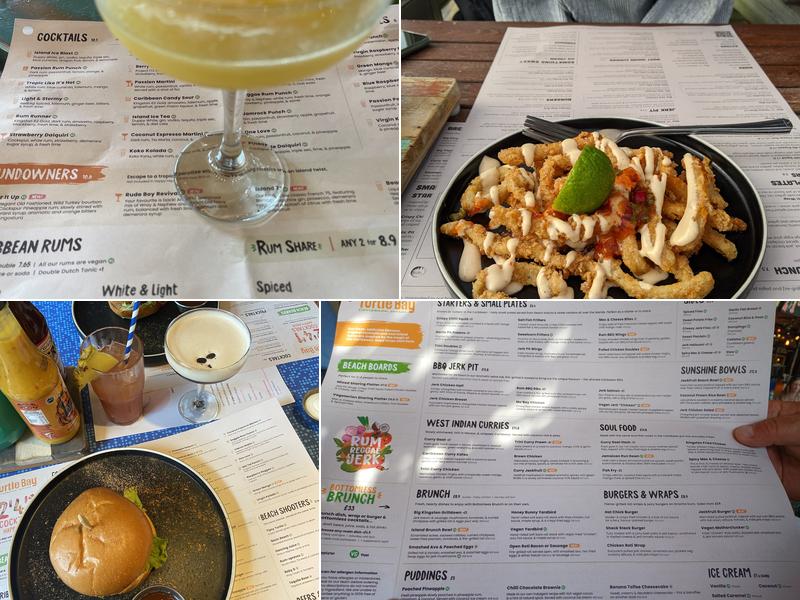 Turtle Bay Bournemouth Menu