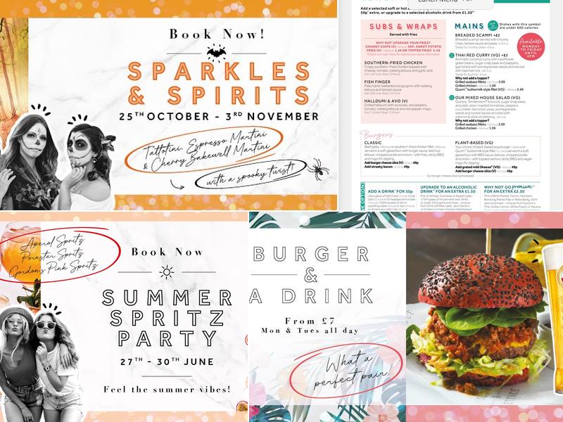 Slug & Lettuce - Old Christchurch Road Bournemouth Menu