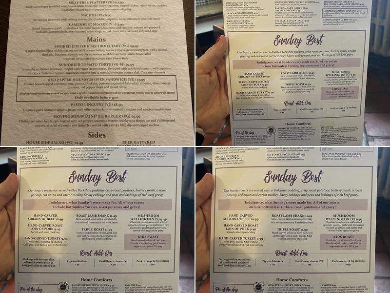 The Ram Inn Traditional Free House Menu