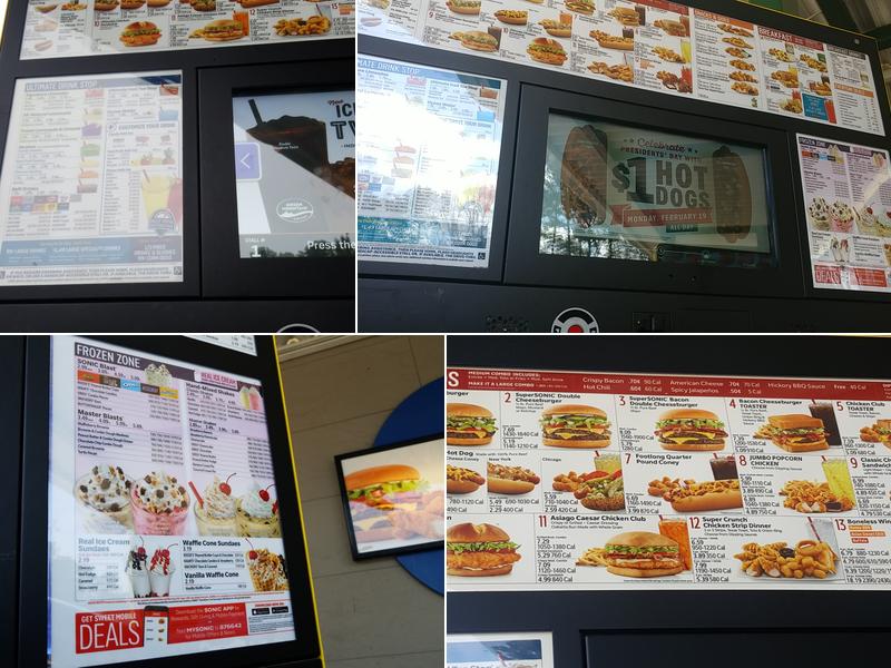 Sonic Drive-In Menu