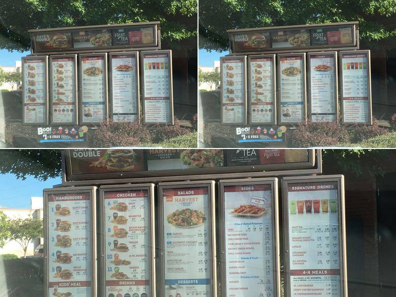 Wendy's Menu
