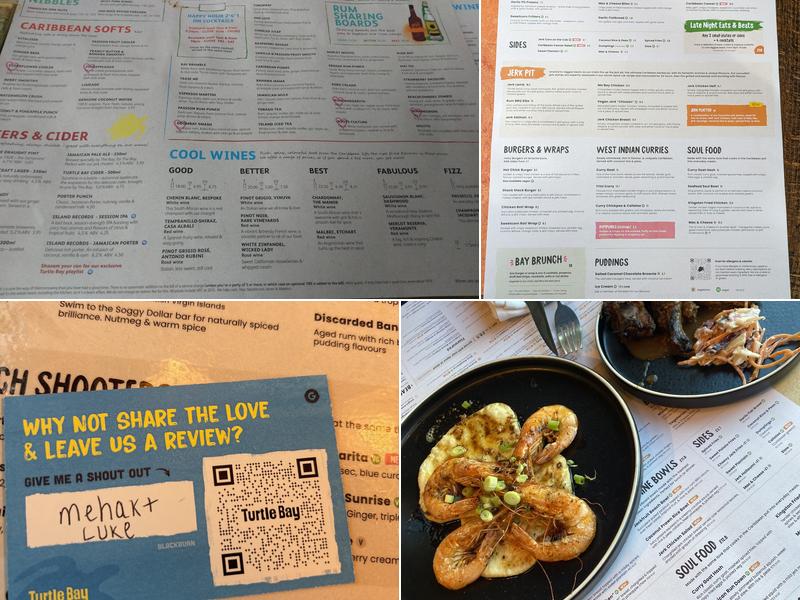 Turtle Bay Blackburn Menu