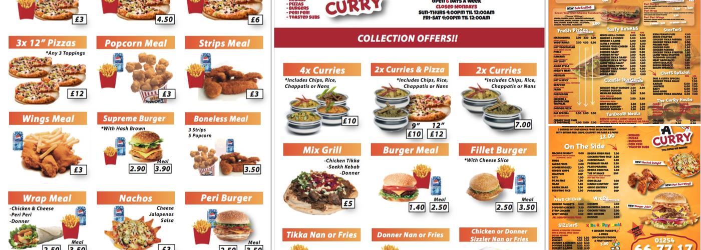 Dial A Curry Menu