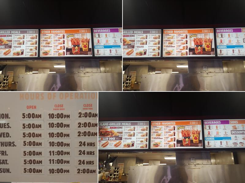 Burger King Menu