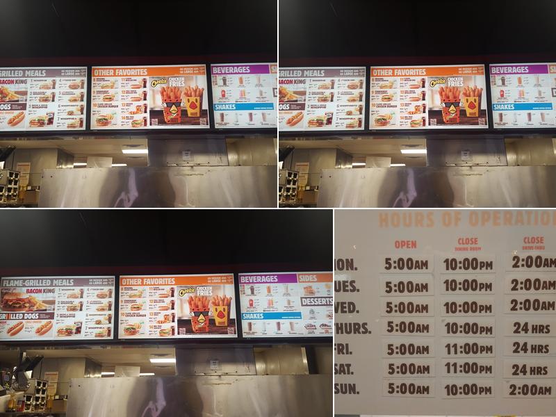 Burger King Menu