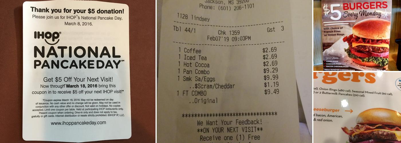 IHOP Menu