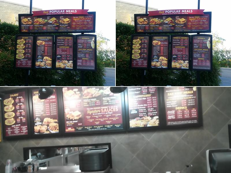 Zaxby's Chicken Fingers & Buffalo Wings Menu