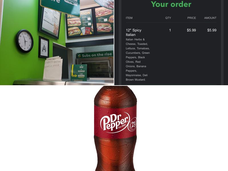 Subway Menu