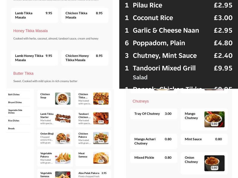 The Eastern Spice Menu