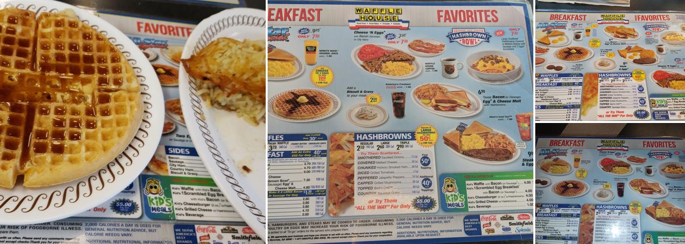 Waffle House Menu
