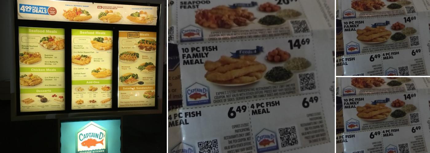 Captain D's Menu