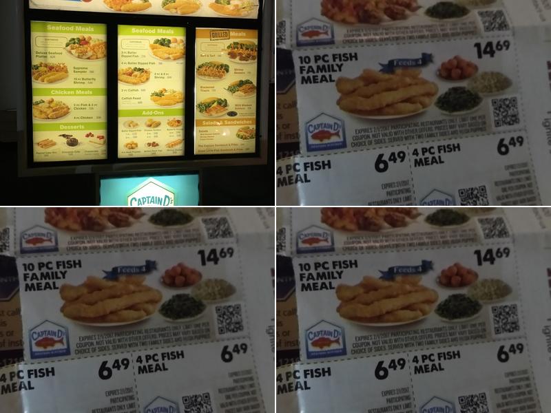 Captain D's Menu