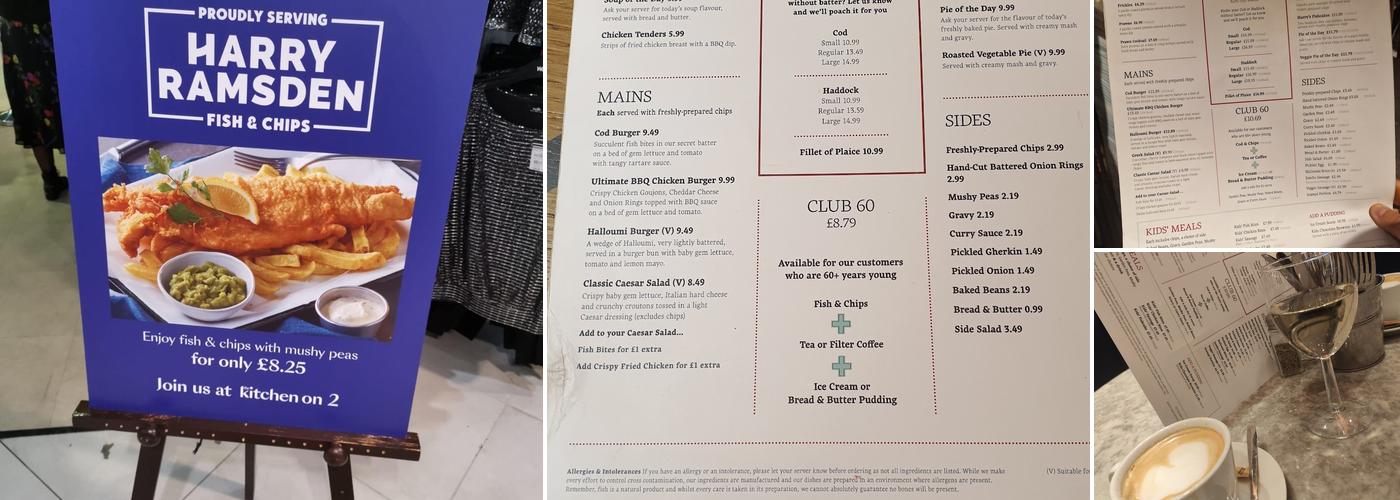 Harry Ramsden's Menu
