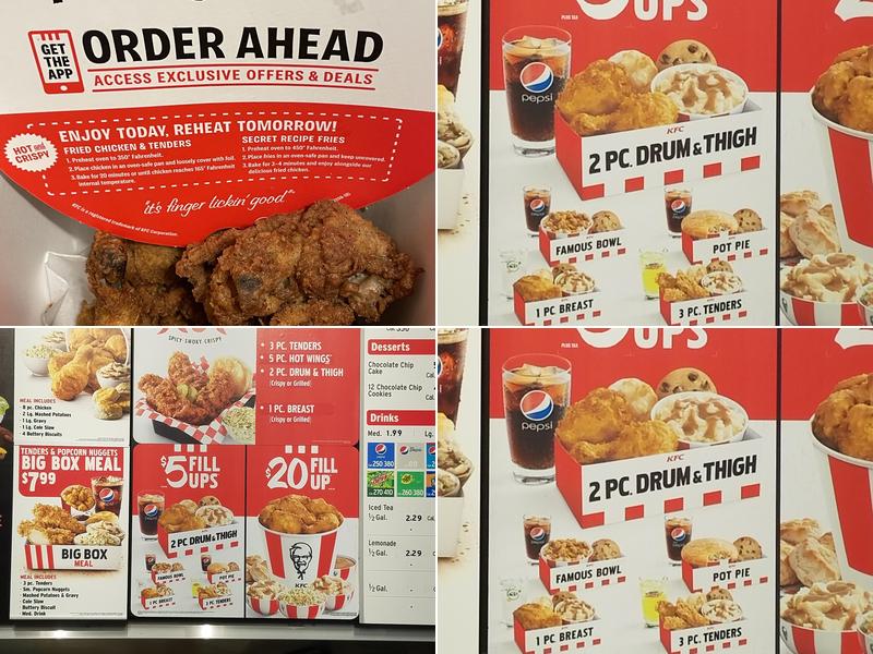 KFC Menu
