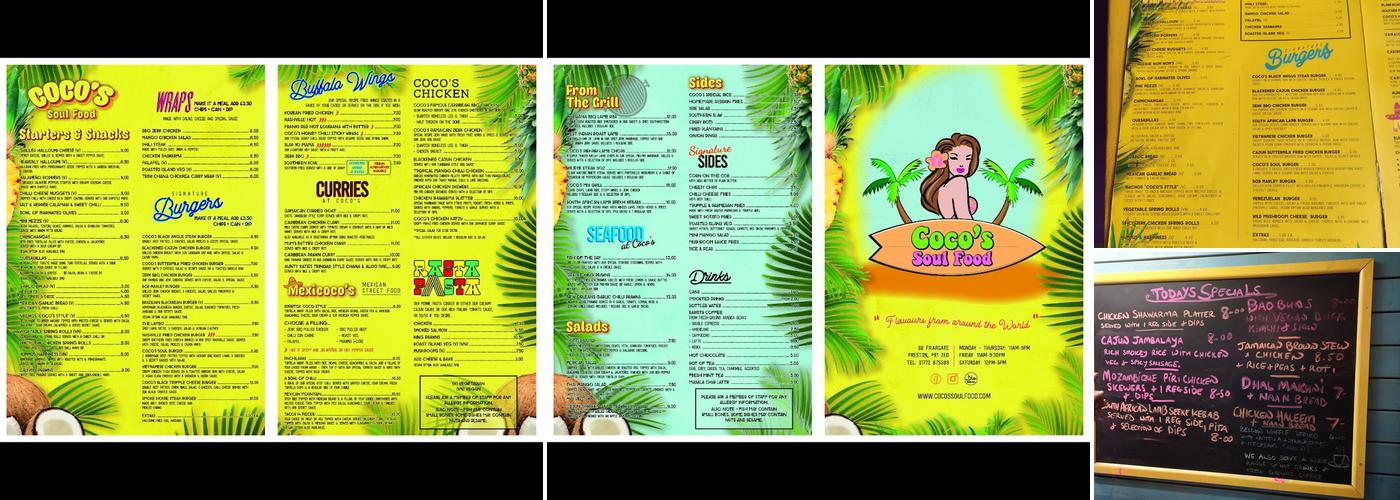 Coco's Soul Food Menu