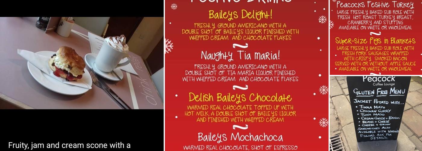 Peacock Coffee Lounge Menu