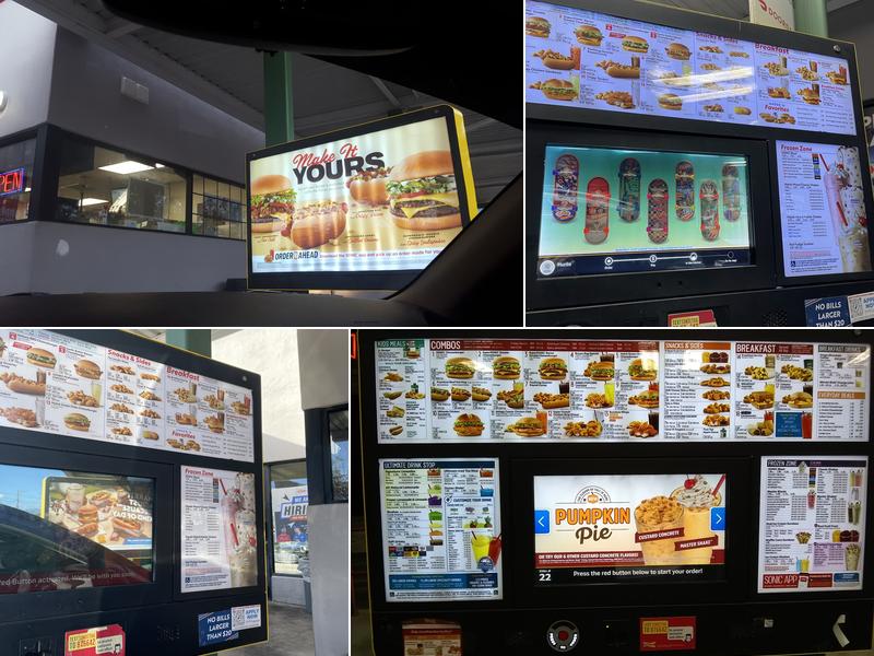 Sonic Drive-In Menu