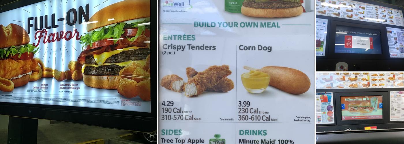 Sonic Drive-In Menu