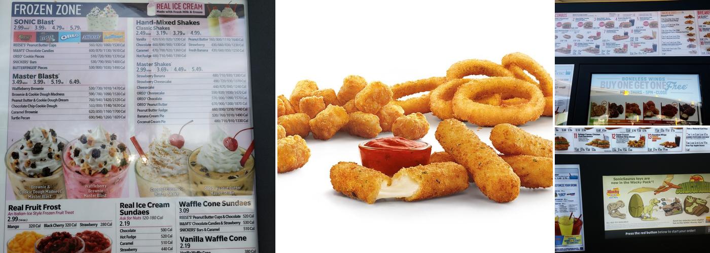 Sonic Drive-In Menu