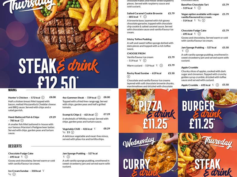 Jacksons Wharf Menu