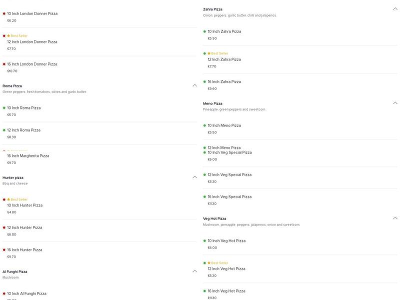 Siciliano's Express Menu