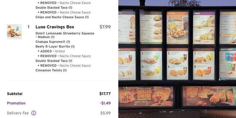 Taco Bell Menu