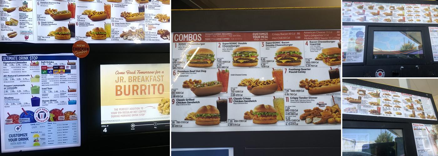 Sonic Drive-In Menu