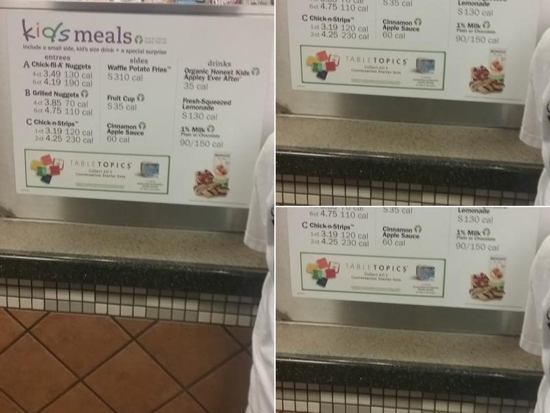 Chick-fil-A Menu