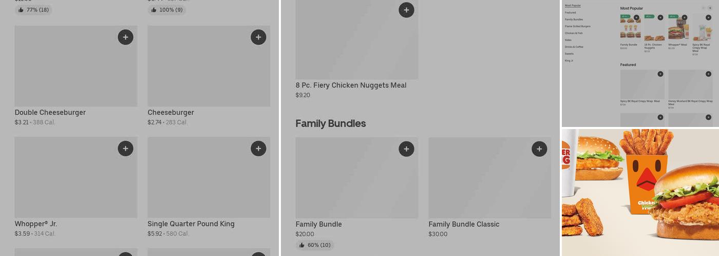 Burger King Menu
